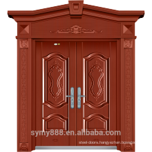 Luxury Elegant Superior Rome Design Steel Entrance Door Higher Step by Step Safe Devorative